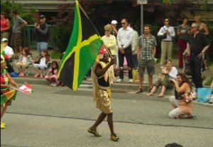 Waving Jamaican Flag (Photograph by- John D. Mcdonald)